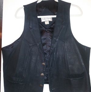 Continental Leather Fashions Western Vest Size 44